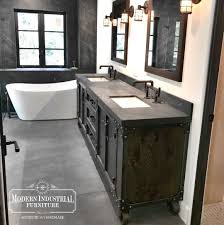 Bathroom Vanity In 2020 Industrial Bathroom Decor Industrial Style Bathroom Industrial Bathroom Vanity