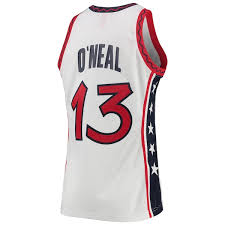 Men's Mitchell & Ness Shaquille O'Neal White USA Basketball 1996 Hardwood  Classics Authentic Jersey