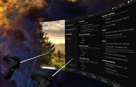this is what virtual desktop looks like on oculus quest