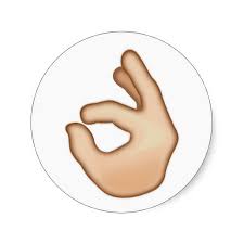 Ok Hand Sign Emoji Ok Hand Sign Hand Sticker Emoji Templates