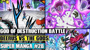 GODS OF DESTRUCTION BATTLE! Beerus Vs All The Gods! Dragon Ball Super Manga  Chapter 28 Review - YouTube