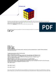 Cara menyelesaikan rubik paling mudah, cuma butuh 20 gerakan Cara Menyelesaikan Rubik 3x3x3 Dengan Cepat