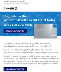 On one hand, it could be the taskmaster your budget needs. Chase Hyatt Upgrade Offer 3 500 Points Doctor Of Credit