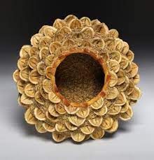 Adcock Studios Santa Barbara Ca Michael Adcock And Christine Adcock Ceramic Artists Pine Needle Baskets Arts And Crafts Crafts
