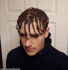 There are so many white men braid styles to choose from that you can hardly choose. Teenage Boy 15 Is Excluded From School After Turning Up To Classes With Braids In His Hair Daily Mail Online
