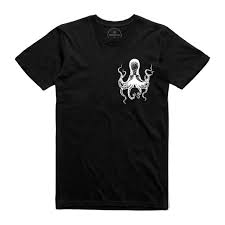 Octopus Tattoo Pocket Black T Shirt Risen From The Deep Ben Wills Collab