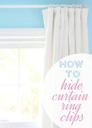 Is it really possible to make curtains without a sewing machine? Quick Tip Tuesday Hiding The Clips On Curtain Rings Shine Your Light
