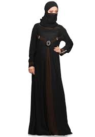 Black And Darkmehendi Green Lycra Readymade Burqa Item Code Qst1 Price 52 00 Muslim Women Clothing Abaya Dress Abaya