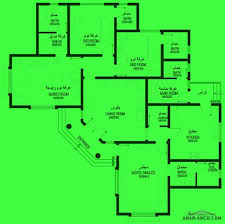 مسكن ارضي 3 غرف نوم الارض 19 19 متر المساحه 220 متر مربع Arab Arch Floor Plans Diagram