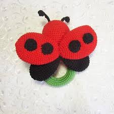 From scented soaps and candles to favor mints and lollipops boys and girls, we offer the sweetest baby shower party favors at prices that fit well within your budget. Rattle Ladybug Pattern Crochet Rattle Baby Newborn Teething Ring With Wooden Beads Ring Rattle Baby Shower