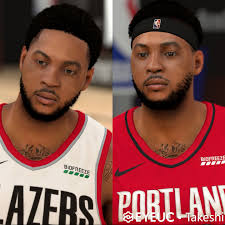 — carmelo anthony is feeling more at home with the portland trail blazers, especially now that he's seen the appreciation of the hometown fans. Carmelo Anthony Cyberface Hair And Body Model Double Version By Takeshi For 2k20 Nba 2k Updates Roster Update Cyberface Etc