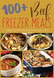 100 Beef Freezer Meals Homeschool Giveaways Beef Freezer Meals Freezer Meals Freezer Meal Planning