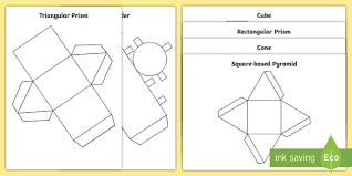 Make sure that the solid and the net have the same number. Free 3d Shape Nets Ks1 Worksheet Activity Sheets