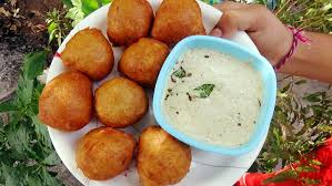 Wheat Flour Mysore Bonda Mysore Bajji Recipe Morning Tiffin Or Evening Snack With English Titles Recipes Evening Snacks Easy Cooking Recipes