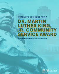 Last year, we honored Hali Harris of Silas High School (@tacomaschools)  with the City of Destiny Award for Youth Leadership. She is a commanding  officer of JROTC and passionate about supporting type