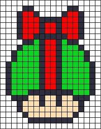 Pin By Marianne Hudson On Mushroom Patterns Perler Bead Mario Fuse Bead Patterns Christmas Perler Beads