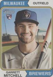 2023 Topps Heritage Garrett Mitchell Rookie #95 Milwaukee Brewers Baseball  Card
