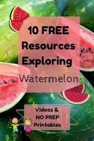 Watermelon Stemhax The Next Ten Free Resource Collection In The Farmer S Market Series Is Watermelon Fr Watermelon Science For Kids Watermelon Activities