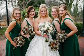 Oversized pine cone bouquet photo via stylemepretty.com. Bridesmaid S Pine Cone Bouquets For Winter Wedding Winter Bridesmaids Winter Bridal Bouquets Winter Bridesmaid Dresses