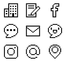 Contacts Pixel Art Geometry Art Design Pixel