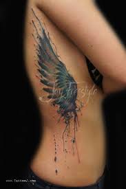 Laser tattoo removalis the most common option. Aquarell Tattoo Mit Einem Schonen Flugel Von Jay Freestyle Tattooimages Biz
