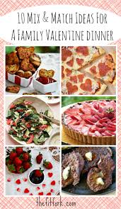 Plan a valentines day dinner with menu and party games. Fast Fit Family Valentine Dinners Mix And Match Menu Thefitfork Com Family Valentines Dinner Valentine Dinner Valentines Day Dinner