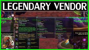 These items can be purchased from arcanomancer vridiel in dalaran for 1000 wakening essence. Wow Legendary Vendor Location