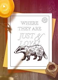 Harry potter coloringes to print hufflepuff free printable for kids coloring pages bathroom ideas adults. Get The Most Magical Harry Potter Hufflepuff Coloring Pages