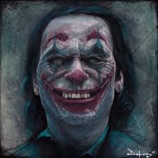 The Joker drawing, 10x10" or 12x12" High Quality art print by Alex Dakos