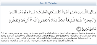 Surah at tahrim translation al qur an dan terjemahan. Surat At Tahrim Iman Teks Quran