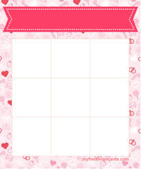 Printable Template Free Blank Bingo Card Myfreebingocards Com Free Printable And Virtual Bingo Card Templates Bingo Card Template Free Printable Bingo Cards Bingo Cards