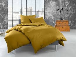 Flanell Bettwasche 155x200 Uni Gold Garnitur Jetzt Online Kaufen Bms