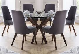 Custom modern round glass top dining table. Chelsea Huxley Dining Set Sofa And Home