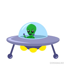 Alien in ufo coloring page for kids. Alien And Ufo Clipart Free Png Image Illustoon