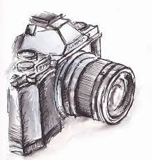 Black And White Camera Traceyfletcherkin Camera Drawing Art Camera Art Camera Drawing