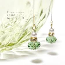 魔法の香水瓶プチイヤリング ピアス ピスタチオグリーン 香水瓶 イヤリング デザイナージュエリー