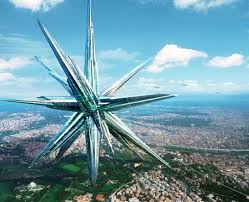 The Superstar Is A Star Shaped Self Sustaining City Of The Future Chinese Architecture Future Buildings Futuristic Architecture