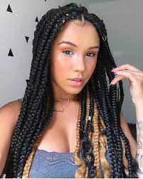 Pin By My Info On Braiding Hair Kanekalon Hairstyles Box Braids Jumbo Box Braids