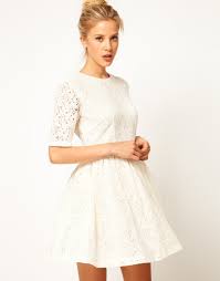 Elle sera parfaite pour vous. Robe Blanche Dentelle Asos Hot 1b6be D9863