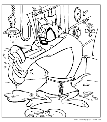 The tasmanian devil, often shortened to taz, is a looney tunes character. Tazmanian Devil Color Page Coloring Pages For Kids Cartoon Characters Coloring Pages