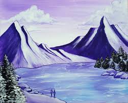 Winterliche Home Dekoration Selbst Gemalt Unser Motiv Winter Romance Verschonere Dein Zuhause Kunstwerke Leinwand Malen Acryl Leinwand