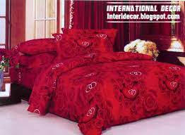 Modern red duvet cover sets, dark red duvet covers