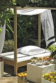 Four Poster Garden Day Bed Uteplass Hage Hage Ideer