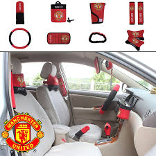 On Sale New Football Club Manchester United Car Accessories 10pcs Car Accessories The Unit Car Accessories For Girls