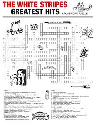 The puzzle is called 132 photo crossword. Can You Solve The Official White Stripes Crossword Puzzle The Answers Will Reveal The Track List To The Band S Upcoming Greatest Hits Collection From Rolling Stone Jackwhite