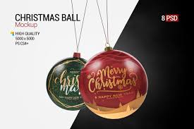 Download Christmas Ball Mockup By Pixelica21 Thehungryjpeg Com PSD Mockup Templates