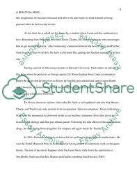 Find our here how you can articulate and format an exceptional reflection paper. Reflective Case Study On The Movie A Beautiful Mind Essay