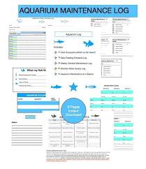 aquarium log fish journal beginners aquarium maintenance