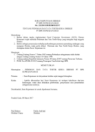 Secara khusus, besaran remunerasi ditetapkan dalam surat deputi bidang usaha pertambangan, industri strategis dan media an. Surat Keputusan Direksi Pt Bpr Supradanamas No 232 Sk Dir Bsm Iii 2017 Tentang Pedoman Dan Tata Tertib Kerja Direksi