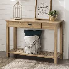 Manor Park Rustic Country Console Table Natural Walmart Com In 2020 Entry Console Table Console Table Decor